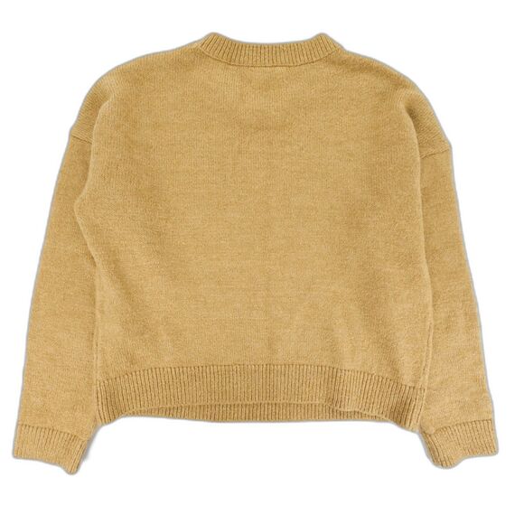 ANTHROPOLOGIE Oh Deer Sweater Reindeer Intarsia Novelty Pullover Tan Brown Boho - Picture 7 of 8